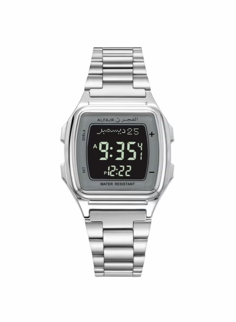Men's Water Resistant Stainless Steel Digital Watch WP-04SW